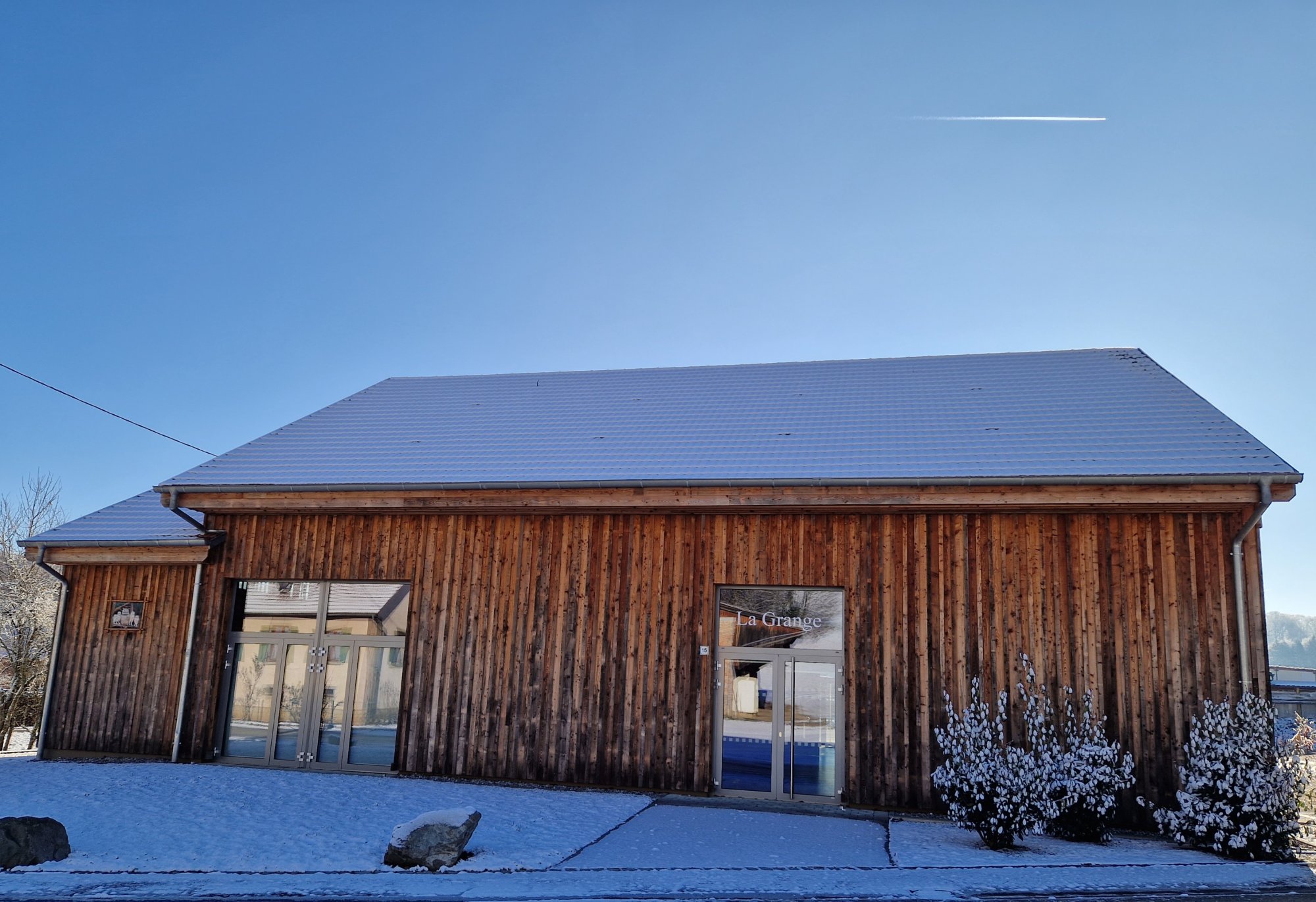 Vu de la grange en hiver